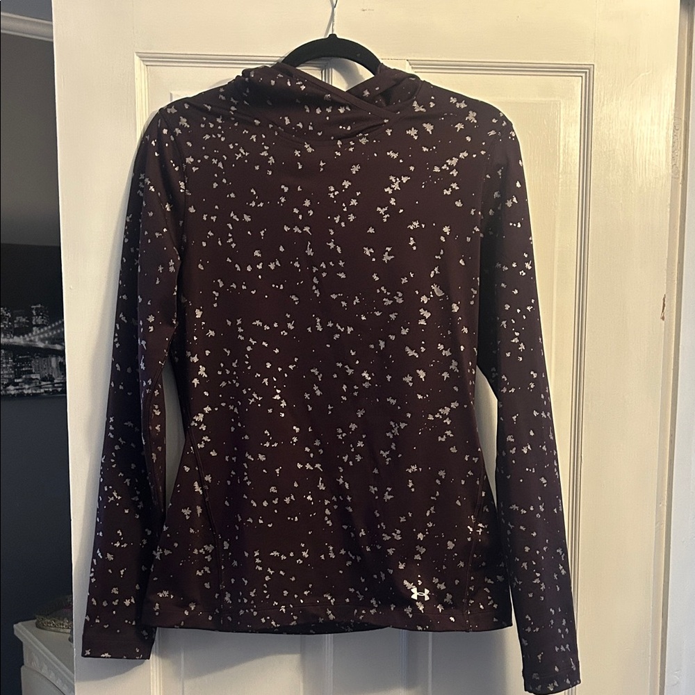 Under Armour Women's Dark Purple Hoodie with Speckles